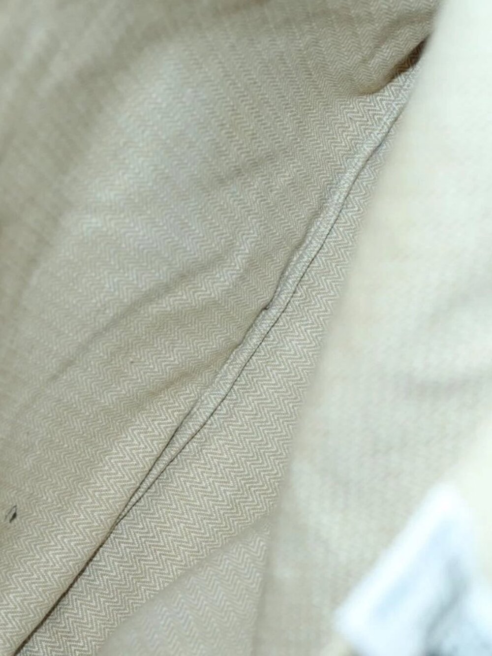 HERMES Aline PM Shoulder Bag Cotton Beige Gold Auth 161728 - Picture 10 of 16